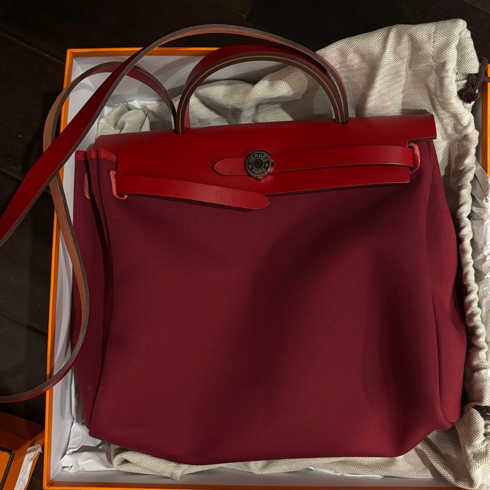 Authentic brand new Hermes toile  Marie bag